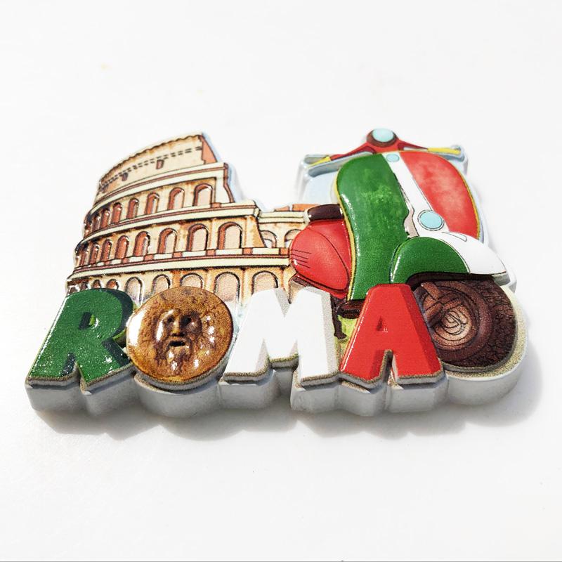 Italy Rome Colosseum Travelling Souvenirs Fridge Magnets Message Board Magnetic Stickers Christmas Gifts Home Decoration