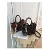 Xeie Thuk Handbag Women PU Leather Woven Texture Crossbody Daily Commute