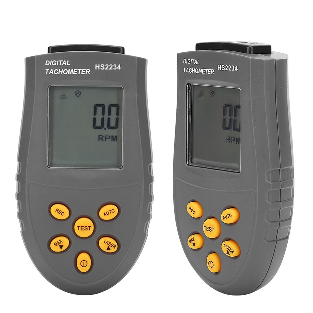 HS2234 Tachometer Non Contact Digital Display Speedometer Digital TachometersBlack