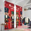 Plane Printing Curtain Fabric Nutcracker Quartet Versatile Polyester Without Rod Home Decor Use Bedroom Living Curtains Set Of 2 Made