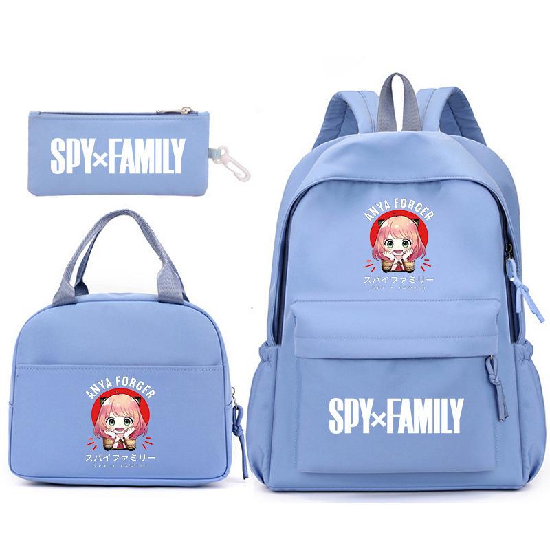 School Season Spy Playhouse Printed Backpack Pencil Bag Shoulder Bag Leisure Primary And Secondary School Students Schoolbag