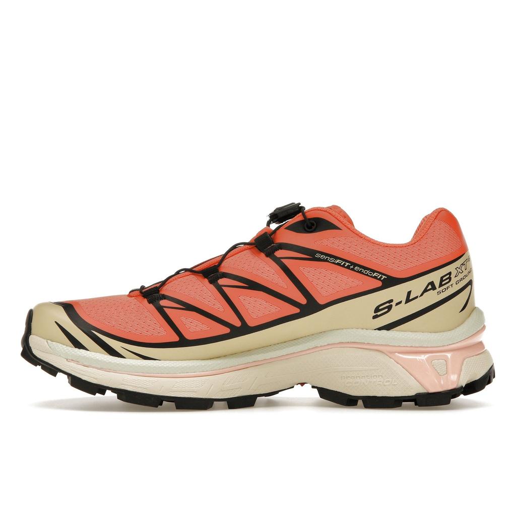 SALOMON XT-6 Living Coral Unisex Sneaker Orange Schwarz Zement L47445000