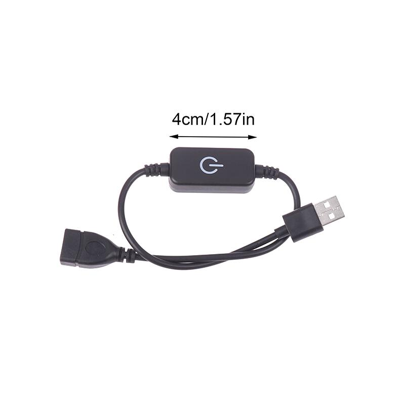 Dc 5V Usb Led Inline Touch Dimming Switch 30Cm On Off Button Extension Cable Cord Dimer For Single Color Led Strip Light