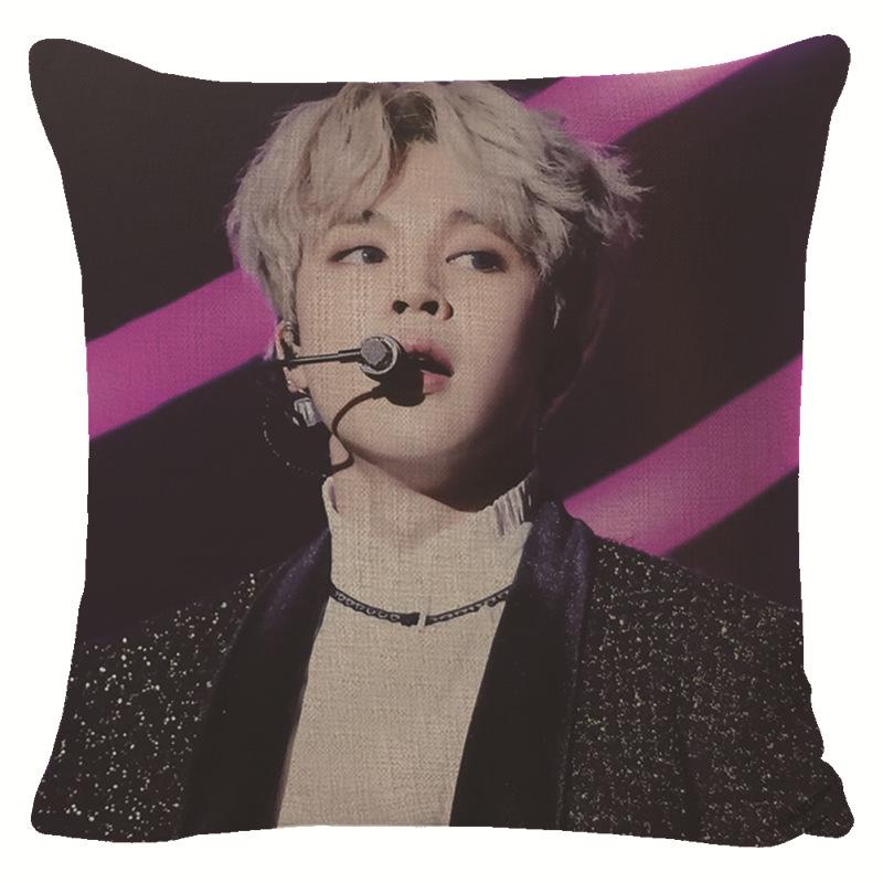 BTS Presente para Fã Capa de Almofada Decorativa para Sofá