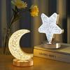 Led Moon Star Tree Topper Light Decorative Night Light With Multiple Lighting Modes Christmas Tree Lamps Ornament For Festivals