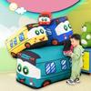 Adorable Plush Bus Toy Pillow Cartoon Design Kids Room Decor Birthday Gift