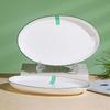 elegant jade green edge, 12-inch