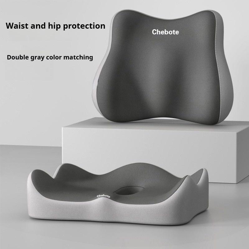 2 ks Ergonomický bederní podpůrný polštář, Dvojitě polstrovaný chránič kyčlí a zad s prodyšným polyesterovým potahem, Pratelný v pračce
