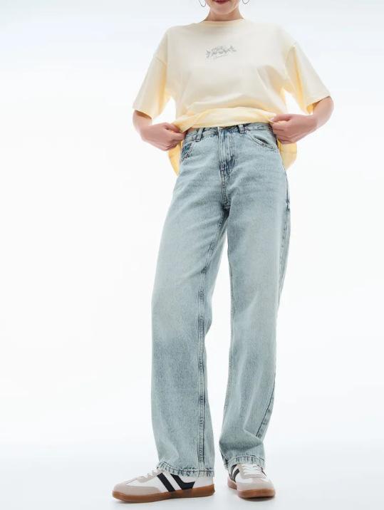 Women s Casual Fashion Striped Floor-Mopping Straight Pants Casual Pants 25