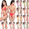 Womens Bikini Sexy Bandage Swimsuit Swimwear Bathing Suit Candy Color Solid