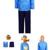 Çocuklar İçin Şık Köpek Adam Cadılar Bayramı Cosplay Kostümü Unisex Polyester Kumaş