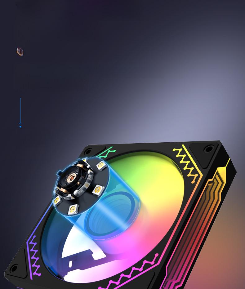 Prism 4. generace Pro ARGB chladicí ventilátor s 3pinovým 5V synchronizačním ovladačem pro počítačové skříně