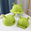 Pige You Green Shrek-Style Baby Hat: Spring/Autumn Thin Baseball Cap & Fisherman Hat for Children.