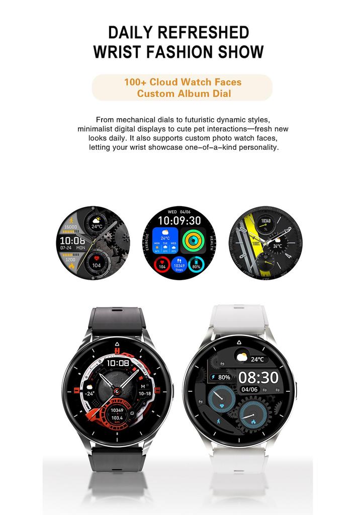Fava Bean X10PRO Earbuds & Smartwatch Combo - 1.46'' Screen, TWS, No Ear Pressure for Sleep