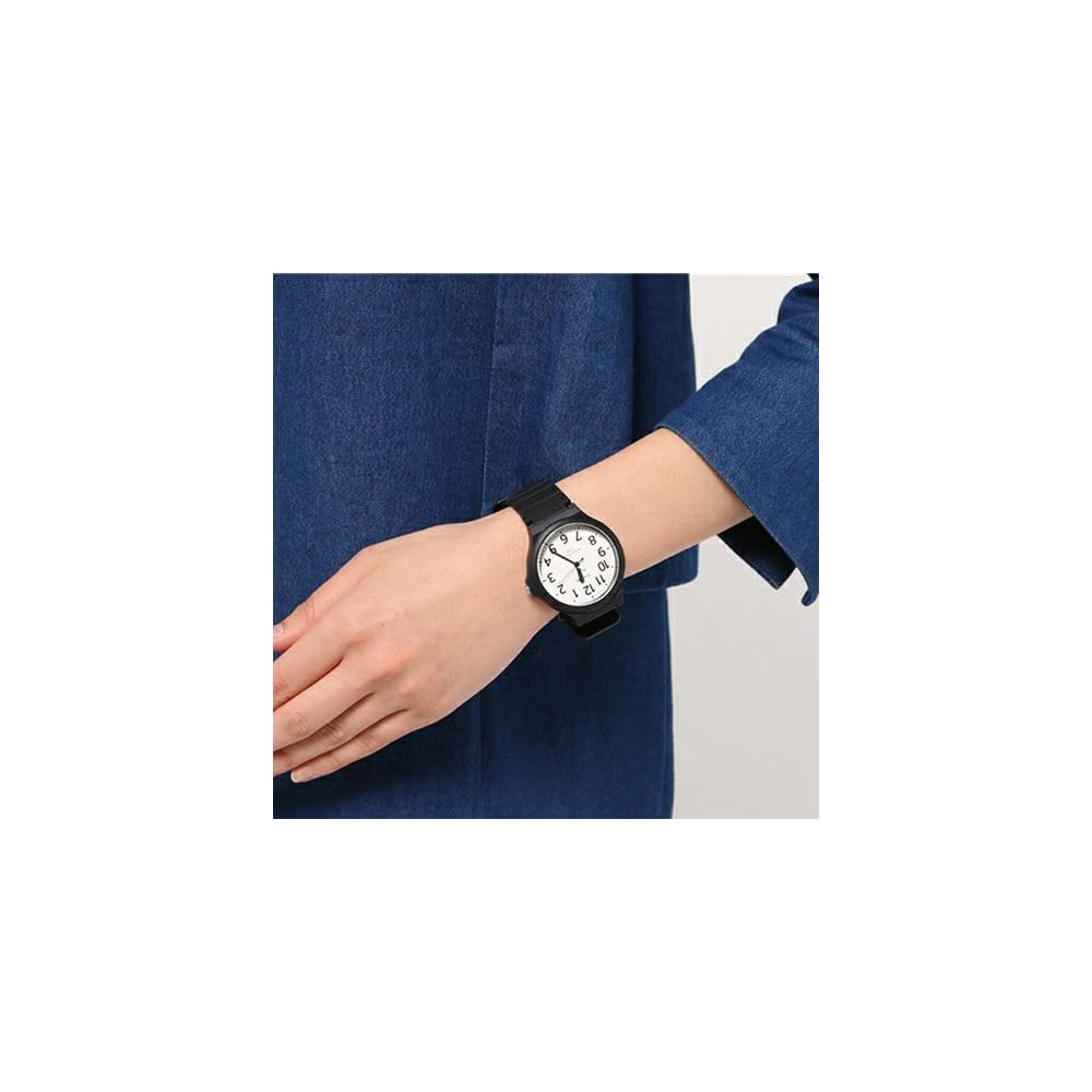 Casio Standard Analogue Men's Watch MW-240-7B White Dial Leather Strap Water Resistant