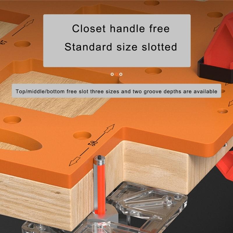 Sturdy Engineering Plastic Switches Template Portable Accessory for Woodworking with Routers Jig Drilling and Profilings