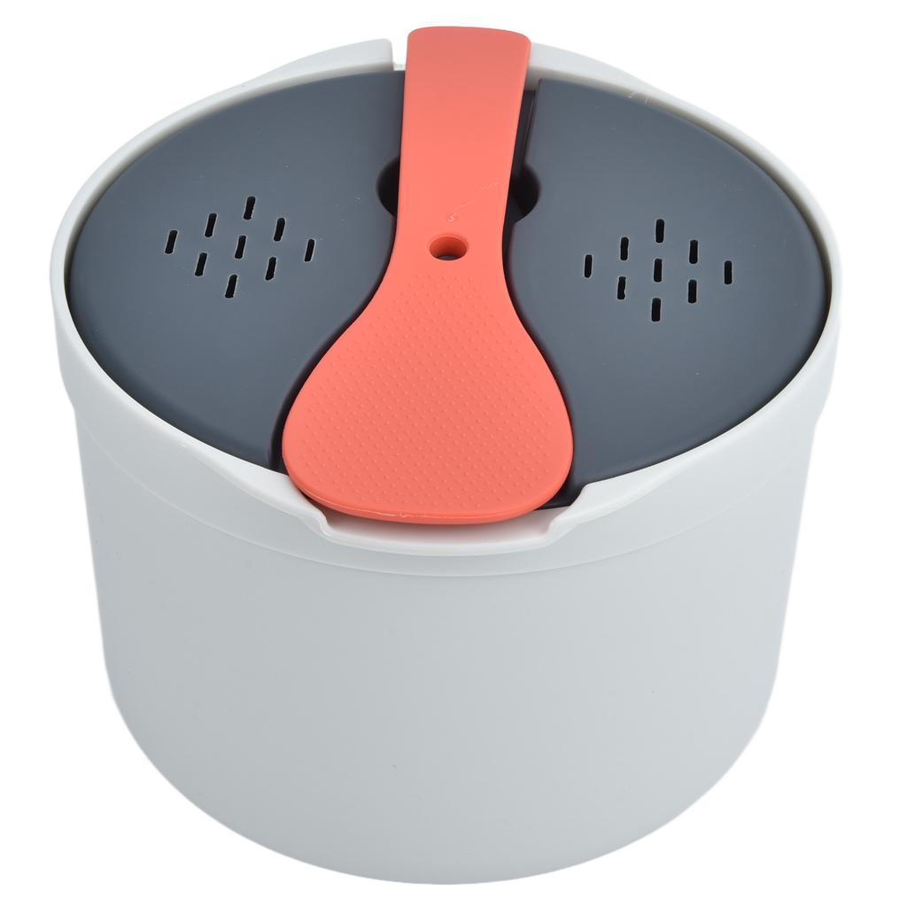 Mikrovlnný hrnec na rýži 2L Materiál PP potravinářské kvality Lžíce na rýži Víko Cedník Nádoba na vaření v páře Hrnec na rýži