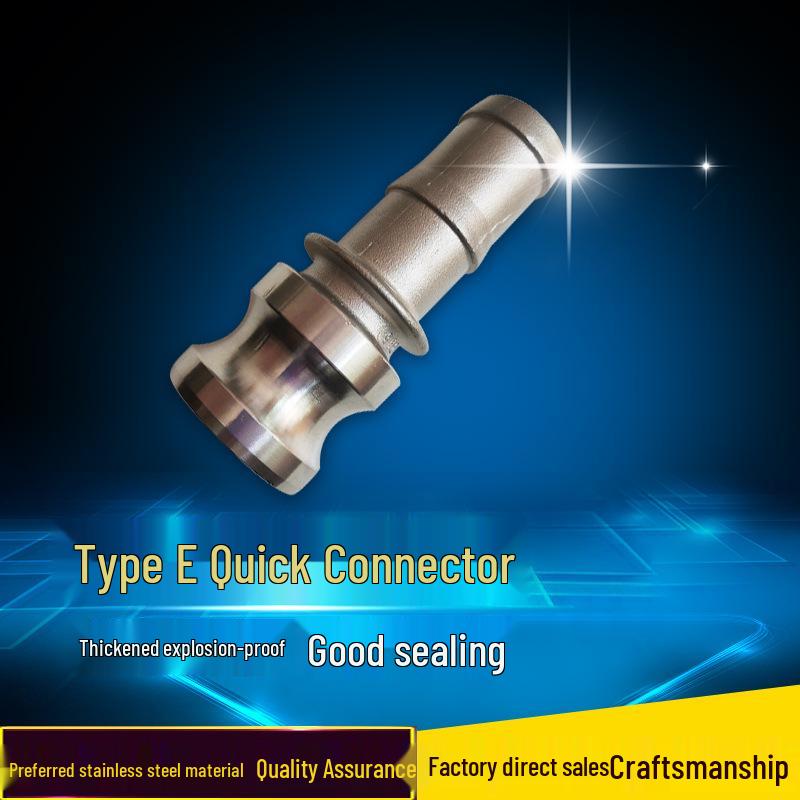 E-type Stainless Steel Quick Connect Water Hose Clip & Plug DN15