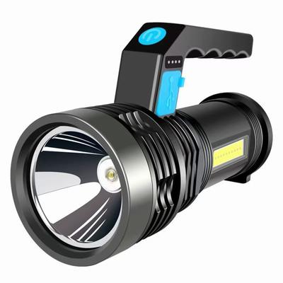 Lampe de poche rechargeable à lumière forte et longue portée pour la maison et l'extérieur, lampe de poche à lumière forte avec fonction latérale