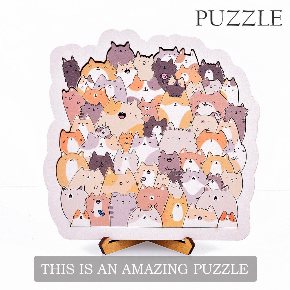 Cat Ball: Immersive Alien Puzzle - Creative Wooden Art Gift for Kids