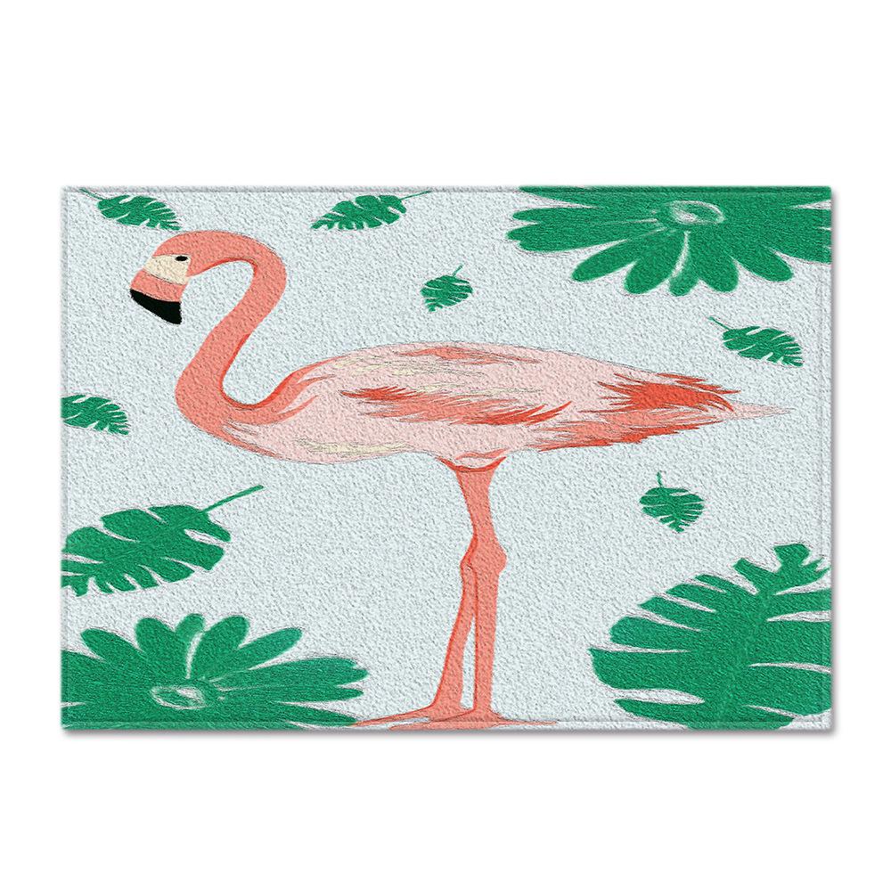 Fresh American Flamingo Printed Carpet Nordic Floor Mat