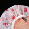 Flower Pattern Shower Cap Waterproof Bath Hat Thickened Cap Women Spa Hair Salon Supplies Shower Cap Bathro Accessories