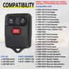 Keyless Entry Remote Key Fob Compatible with Ford F150 F250 F350 Escape Expedition Explorer Ranger, Lincoln, Mercury, Mazda and More, Replacement for