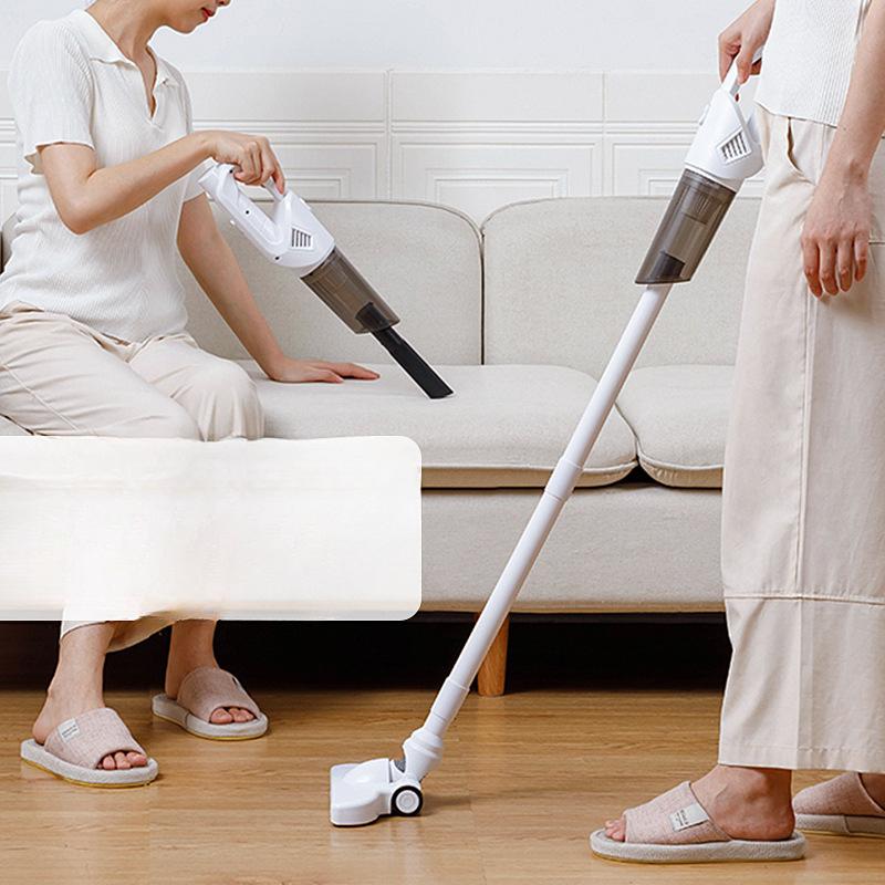 Malý domácí vysavač s dvojitým použitím, ruční, velký sací výkon, statické vlasy, bezdrátové, tiché odstraňování prachu