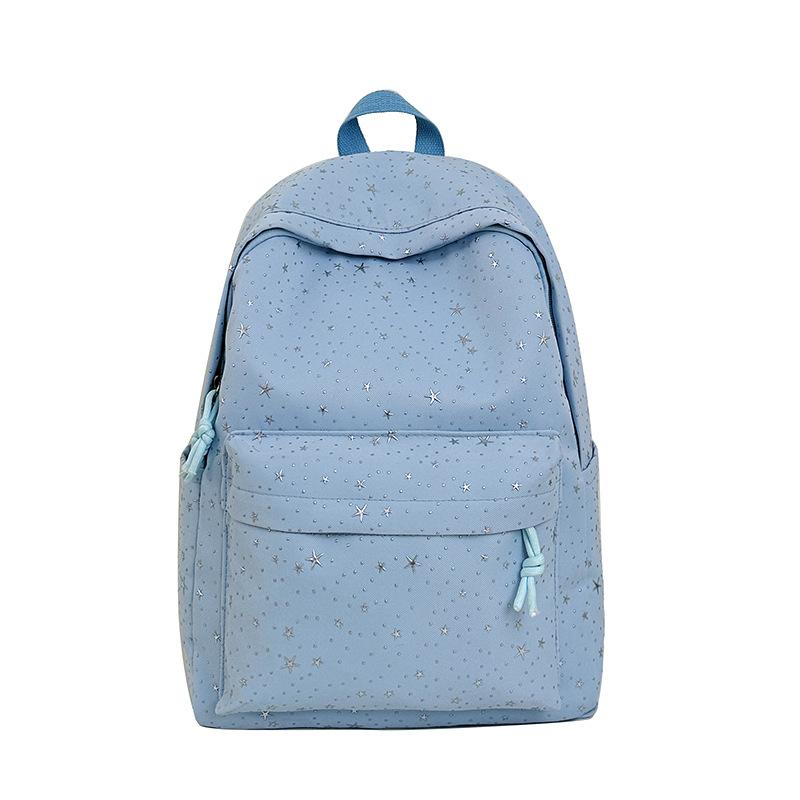 Schoolbag Backpack Korean Edition Star Fashion Versatile Japanese Backpack Lightweight Large Capacity Campus Class Student School Bag