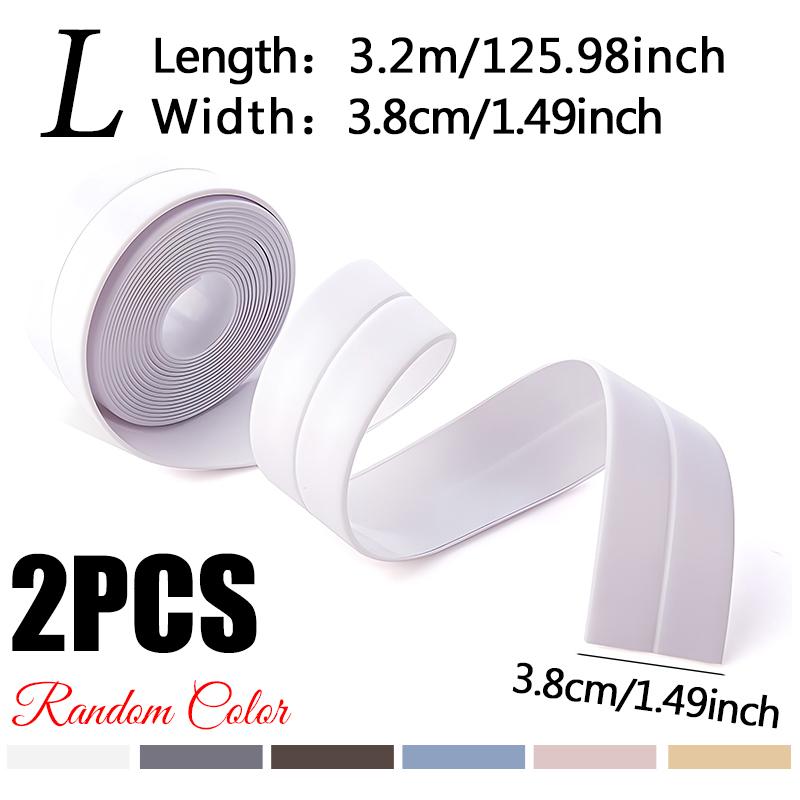 2Rolls/Set Anti Mold Tape Waterproof Sealing Tape 2Size Available DIY Self Adhesive Sealing Strips Bathroom Kitchen Supplies ZYF