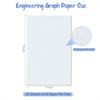 Large Graph Paper Pad 100 GSM 11 X 17 Inches 0.25 4x4 Square Grid Blueprint High Brightn 100 Sheets 200 Pages 2 Pack Engineerin