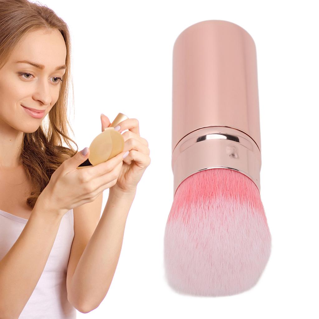 Retractable Makeup Brush Travel Portable Soft Hair Loose Powder Brush Cosmetic Tool for Makeup Artist