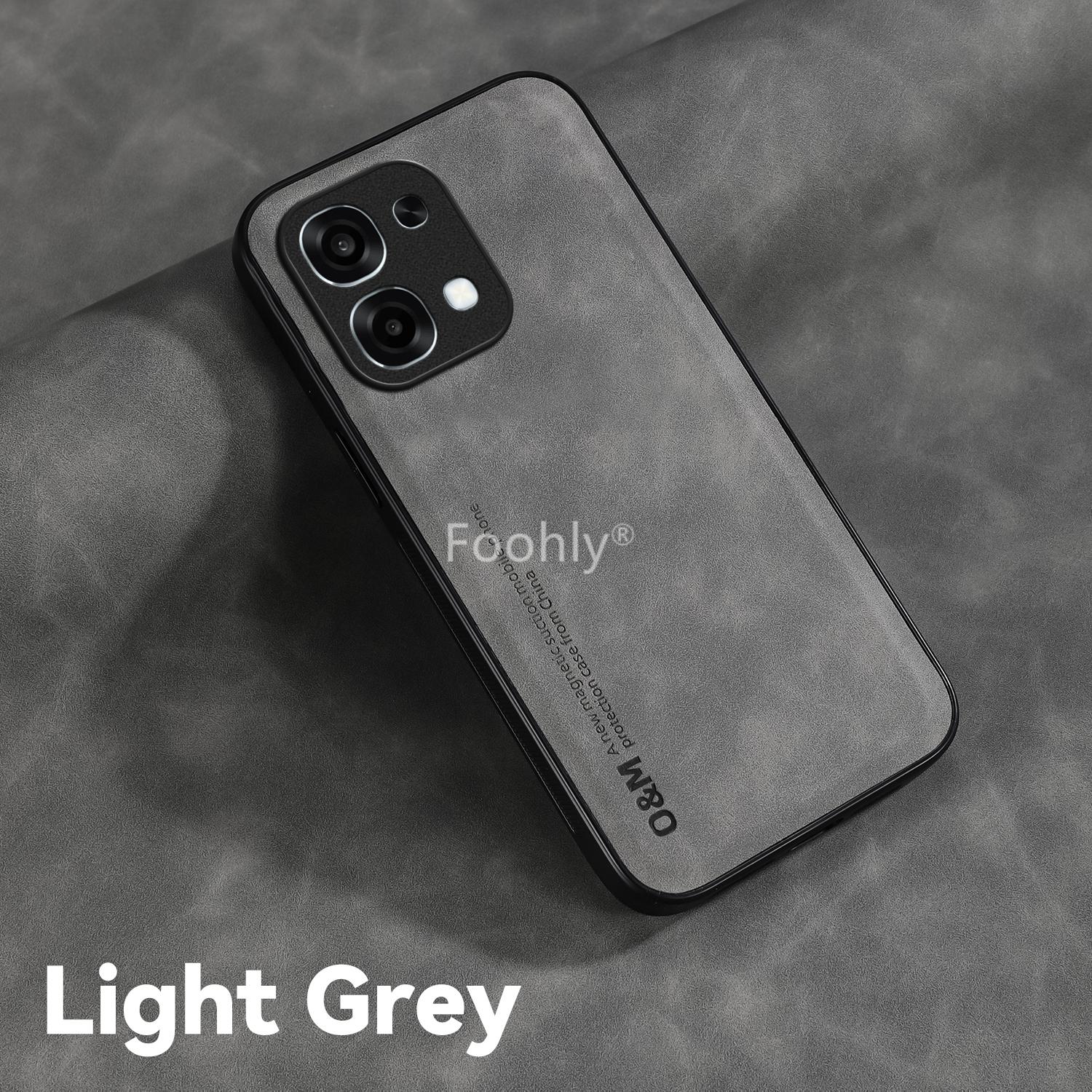 

Чохол з нубуку протиударний магнітний для OPPO A6 Pro 5G 4G Захисна кришка Задня панель Coque Funda Oppo A6 Pro світло-сірого кольору