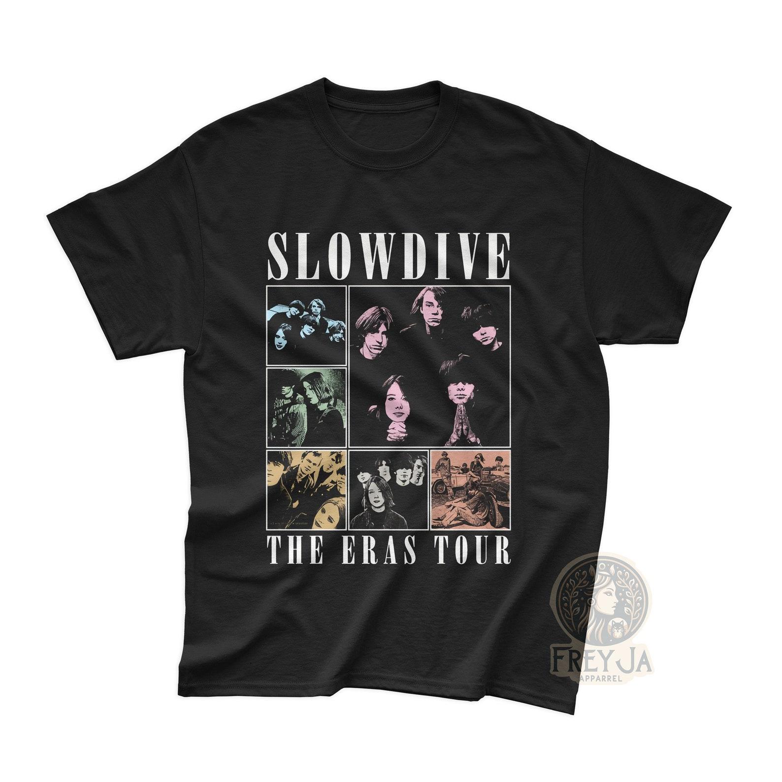 Slowdive Exclusive T-Shirt - Unisex Music Band Tee - Tour Shirt - Souvlaki Album Merch - Printed Music Apparel Gift 4XL