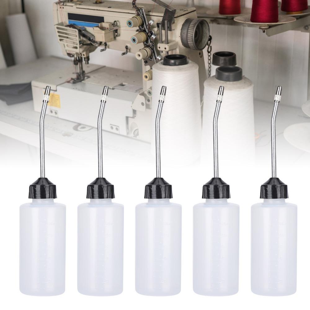 10pcs Plastic Oil Dispenser 120ml Oil Bottle Sewing Machines Sewing Machine Oiler Household Sewing