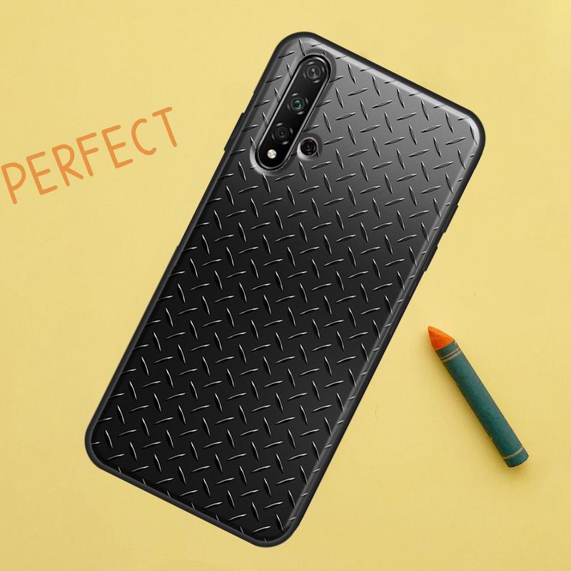 Steel Iron Metal Pattern For Huawei Nova 5T 9 10 SE 7i 8i 11i 12i Y60 Y61 Y70 Y72 Y73 Y90 Y91 P20 P30 P40 Lite Case