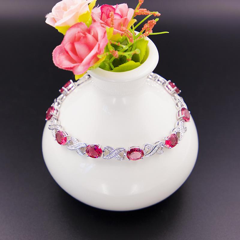 Daily Commuting Versatile Colorful Treasure Bracelet for Women European and American Inlaid Zircon Bracelet That Does Not Fade