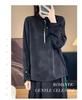 Silk Satin 2026 Spring/Summer Women's Floral Stand Collar Long Sleeve Top