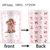 Pink Denim Birthday Party Decoration Tableware Plate Cup Napkin Tablecloth Laqi For Baby Shower