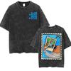 Wholesale Rap Bad Bunny DTMF World Tour Oversized Tshirt for Men Luxurious Fashionable Retro Washed Hiphop Pure Cotton Tshirt