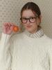 CLUNY Alpaca Twist Cable Knit Sweater - Ivory