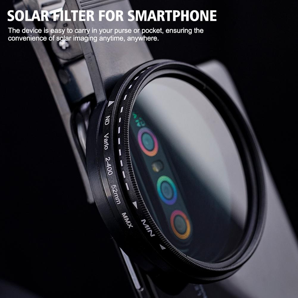 37mm 52mm Polarisierter Smartphone-Objektivfilter mit Clip für Samsung iPhone Kamerazubehör Universal ND 2-400 CPL Filterclip