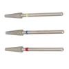 3pcs Nail Drill Bits Professional Russian Style Front Replaceable Grinding Head for Nail Polishing and Removal