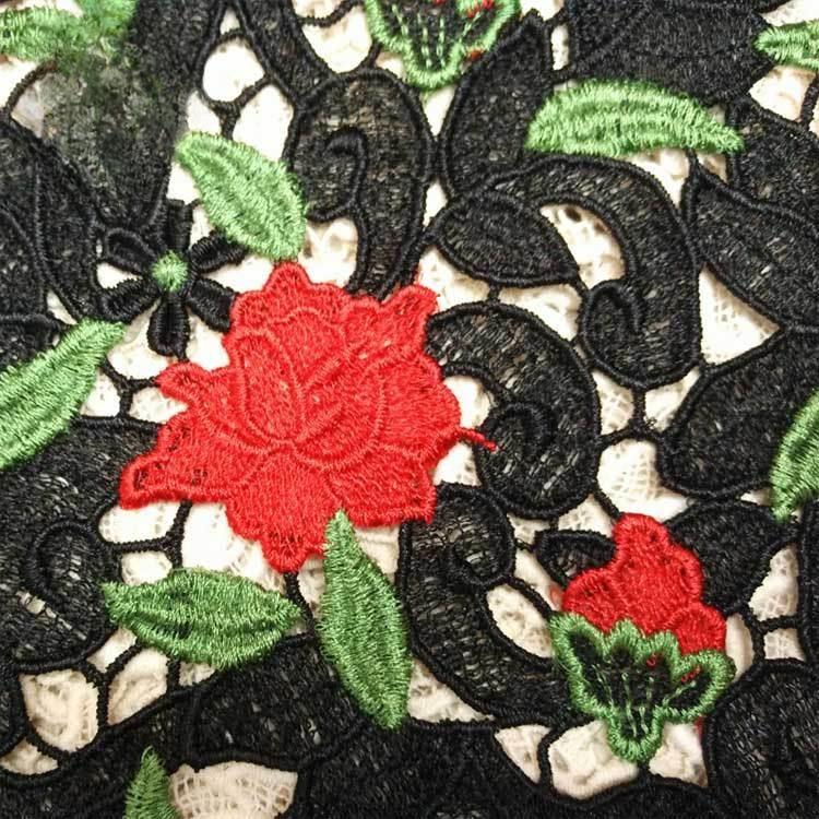 Water Soluble, Lace, Fabric, Color Embroidery, Embroidery Cloth, Full Embroidery, Three-Dimensional, Hollow, High-End, Heavy Industry