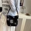 Casual Print Women Bucket Shoulder Bags Ctrasting Color Portable Ladies Shopping Bag Simple Commuter Female Underarm Handbag