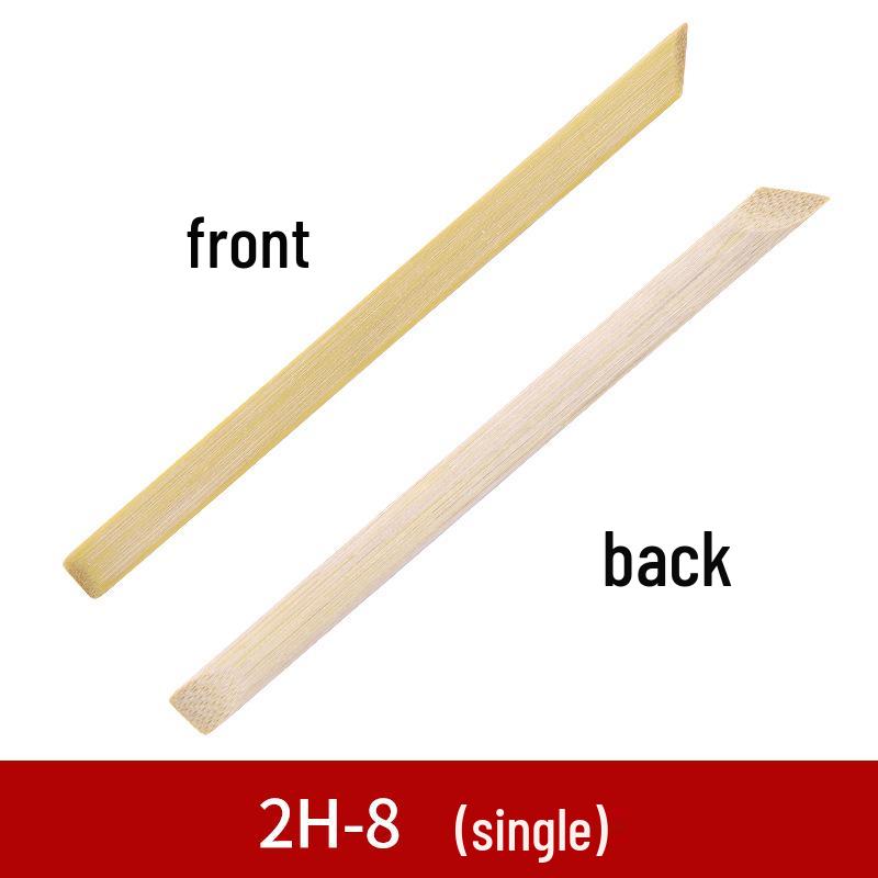 Bamboo Clay Sculpture Set: 7-Piece Round Head Scraper Tools for Buddha Statue Carving and Pottery Craft Trimming.