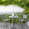 Phuket GARDEN TABLE graphite STEEL 65x74cm