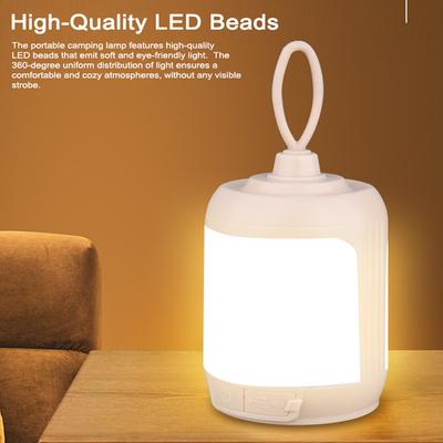 Luce da campeggio a LED portatile, luce ambientale per campeggio, lampada da notte impermeabile per tenda, supporto per 4 luci