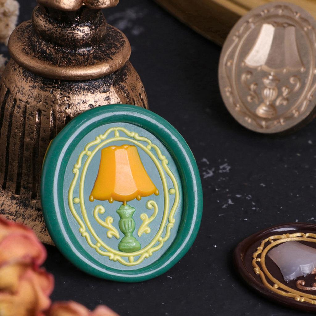 Emboss Sealing Wax Stamp Head Brass Sealing Stamp Wax Seal Stamp Head Replacement for Envelope Sealing Greeting Cards