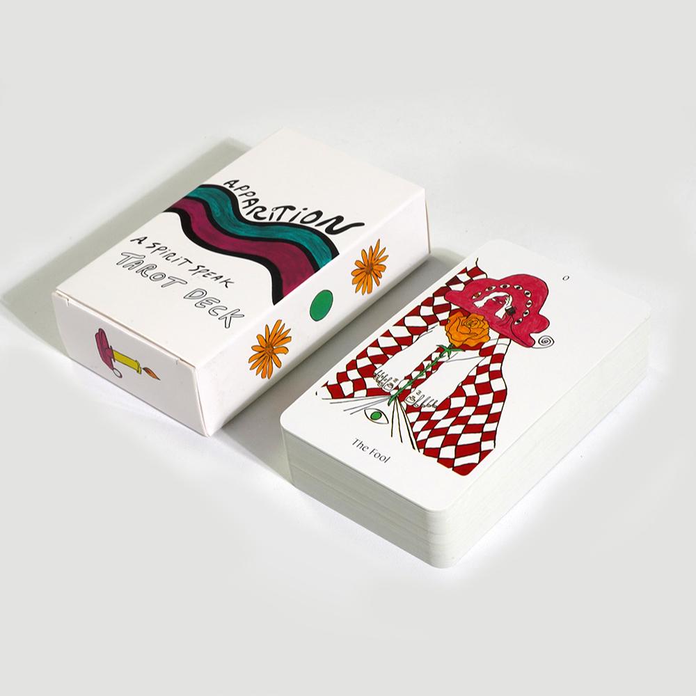 10,3*6cm Apparition Tarot Deck Spirit Speak Serie Bunte Welt des Apparition Oracle Crafting Tarot Archetypen für Anfänger